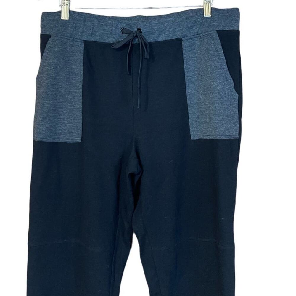 Cuddl Duds Women's Double Knit Black and Gray Jogger Pants Size Large NWOT59 - Picture 4 of 9